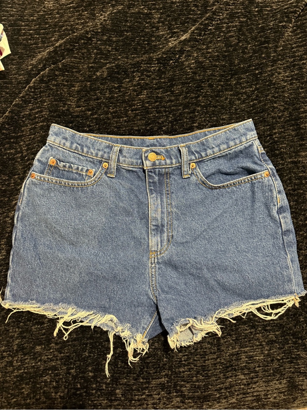 PINK Victoria's Secret Light Blue Distressed Denim Cutoff Shorts